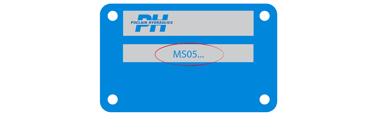 Plaque d'identification Poclain Hydraulics