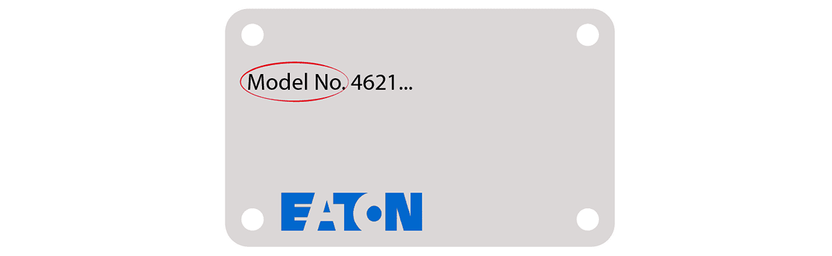 Plaque d'identification Eaton